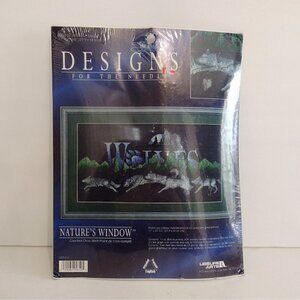 Signature Series Designs For The Needle Natures Window Crossstitch Kit Wolves